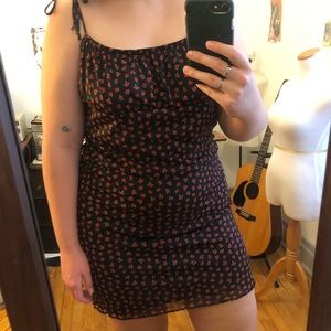 Motel NWT Rose Mesh Dress